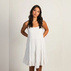 Harlow Tiered White Dress